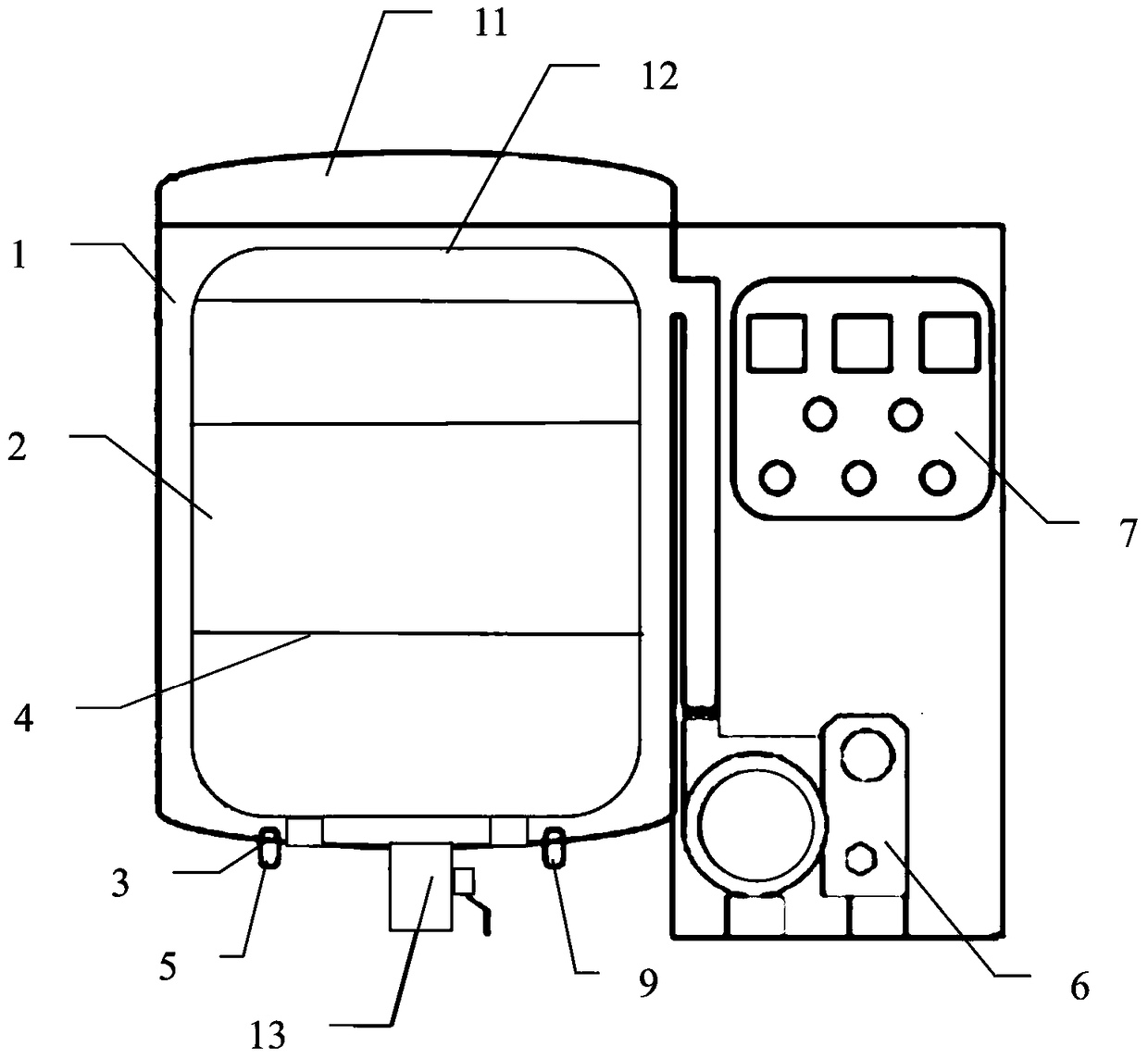 A kind of variable pressure static pickling equipment and pickling method for food