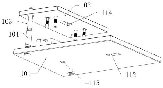 Stamping die for aluminum plate mounting holes