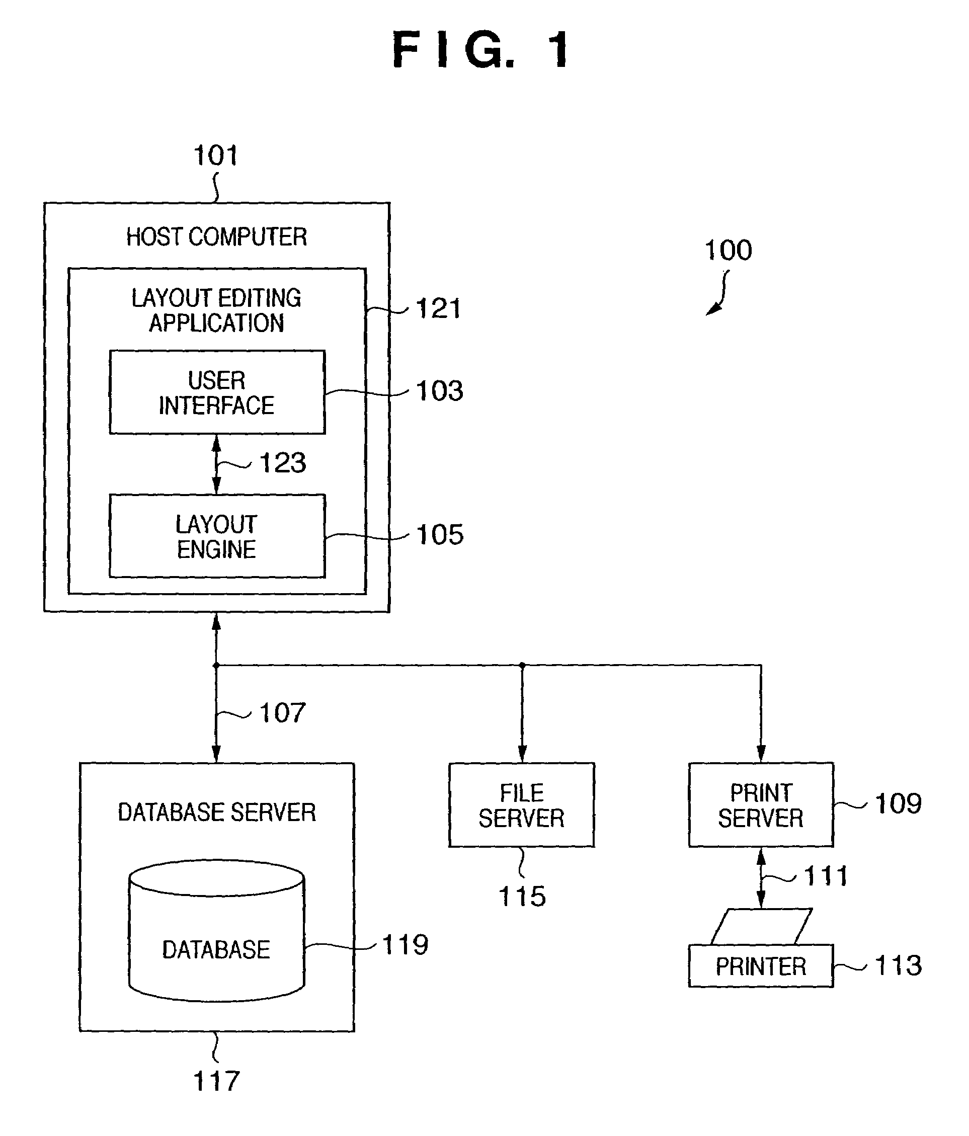 Method, apparatus and program for determining layout of a page using links between partial areas in the page