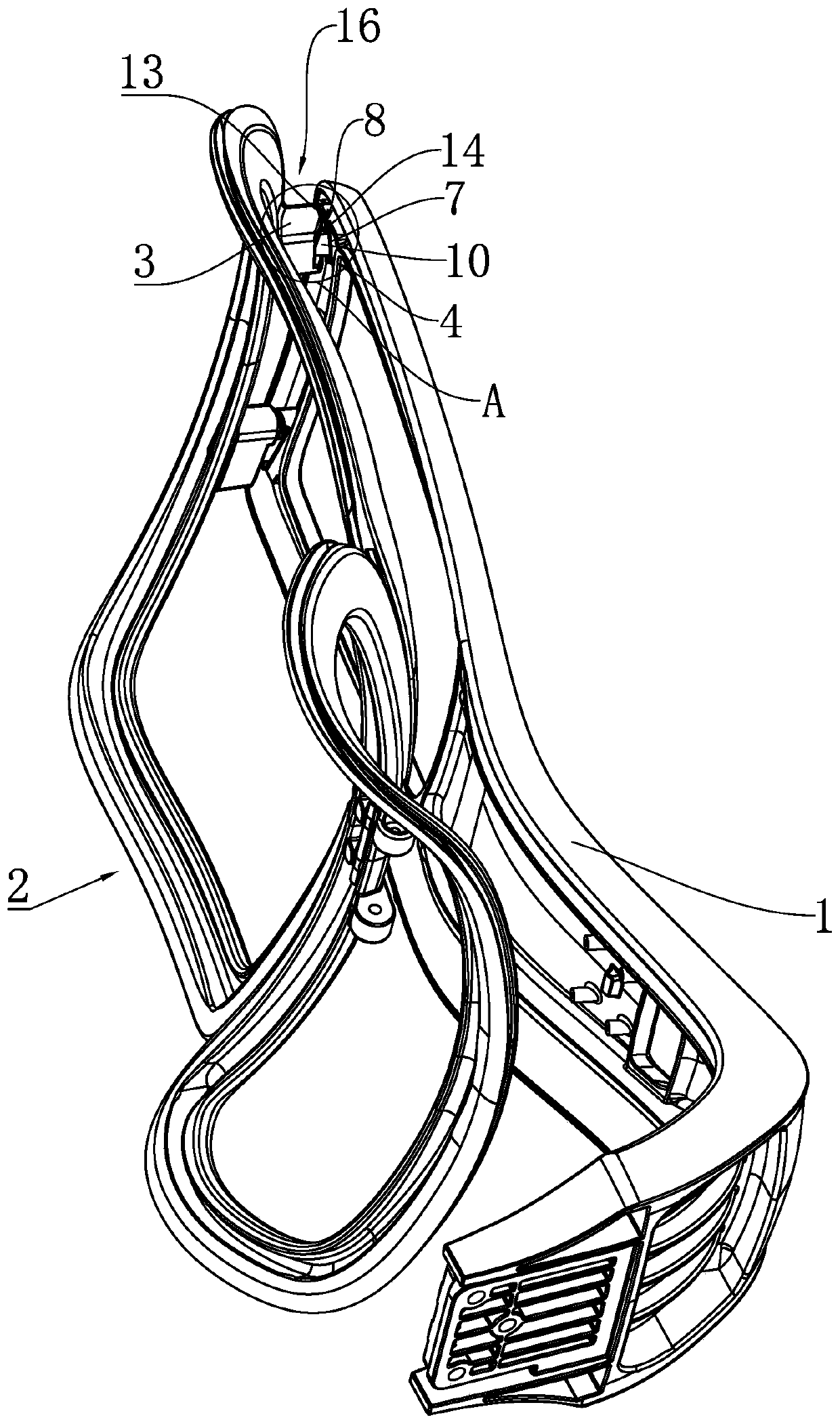 Long-stroke waist supporting mechanism and seat