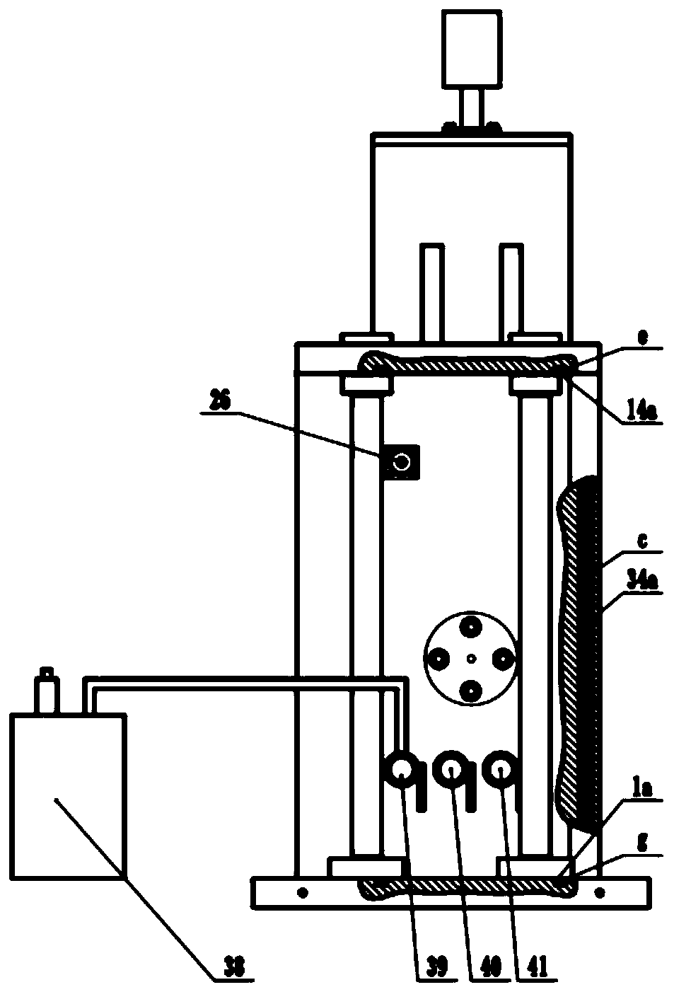 Eddy current heating high temperature mechanical testing device