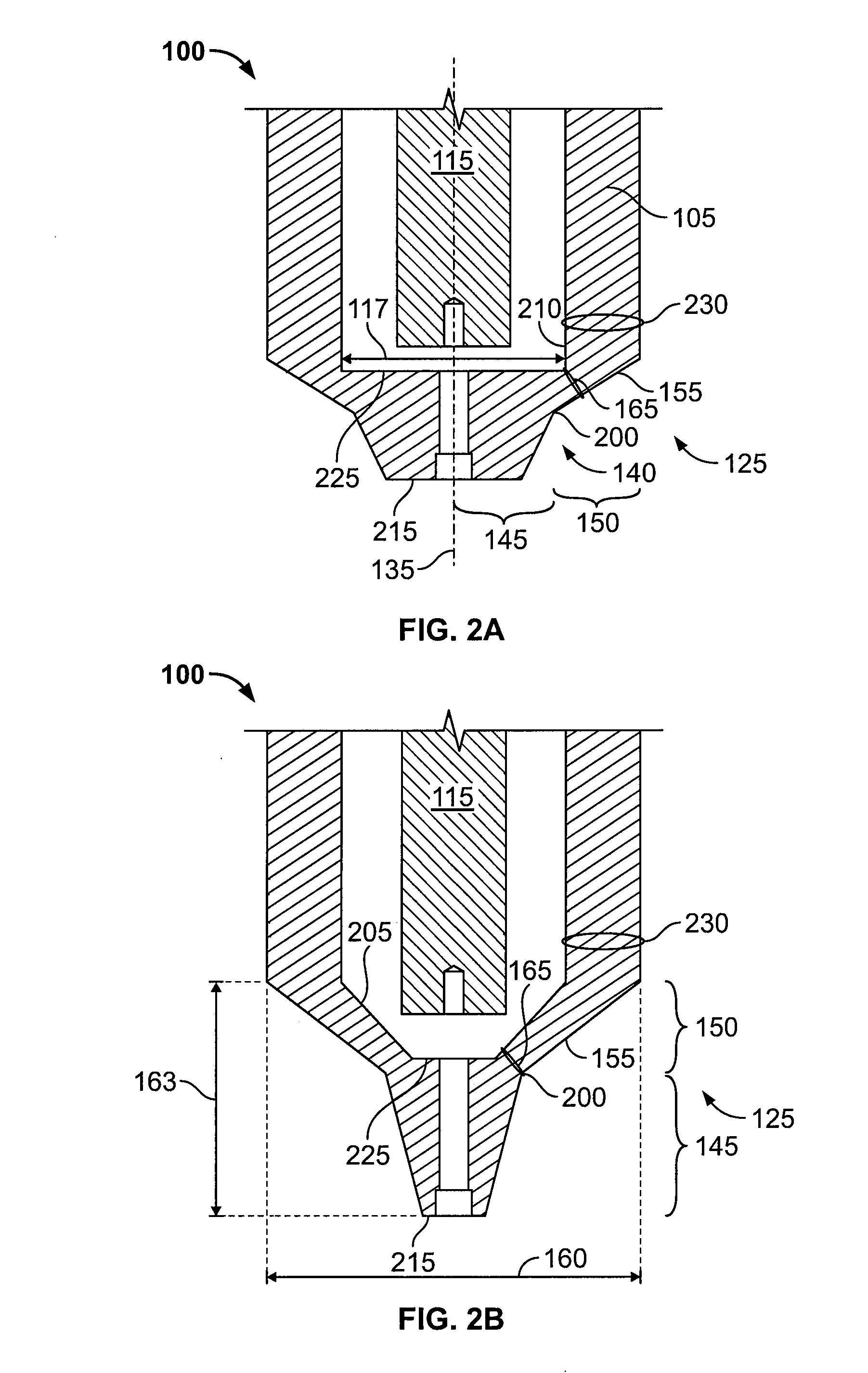 Nozzle Head with Increased Shoulder Thickness