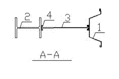 Overall assembly-type double-row steel pile foundation pit supporting structure