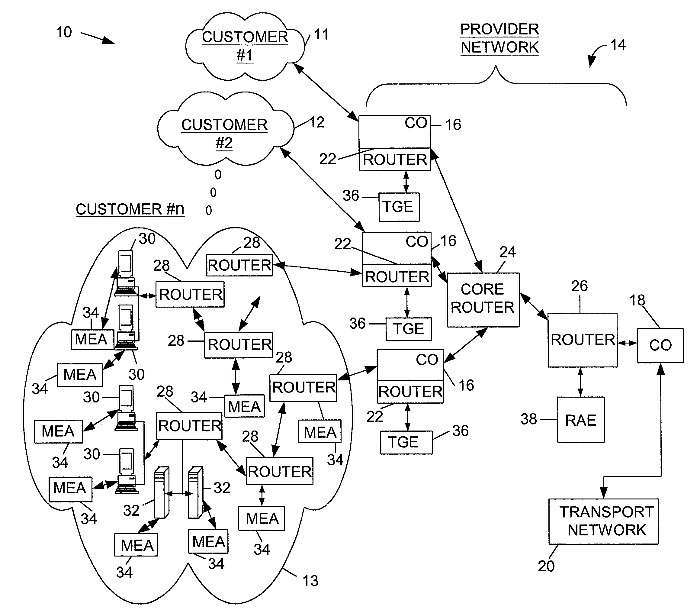 Non-invasive monitoring of the effectiveness of electronic security services