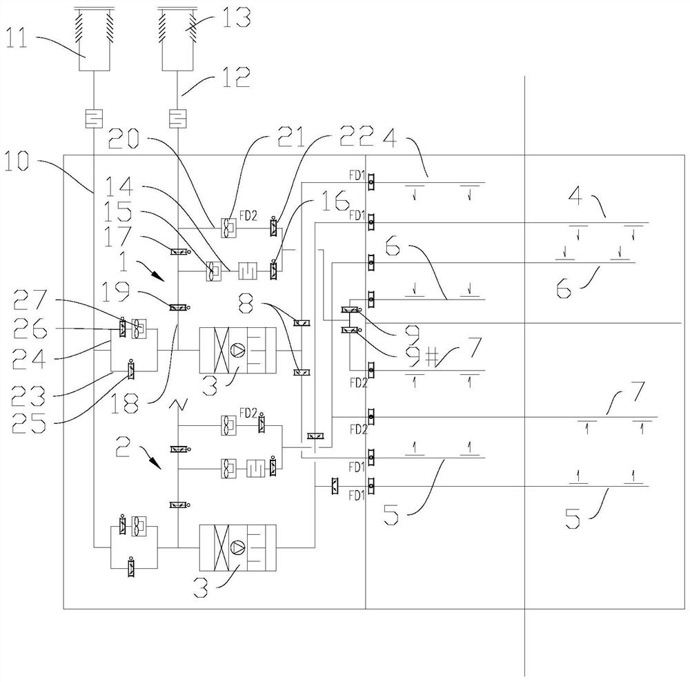 Subway station air-conditioning system