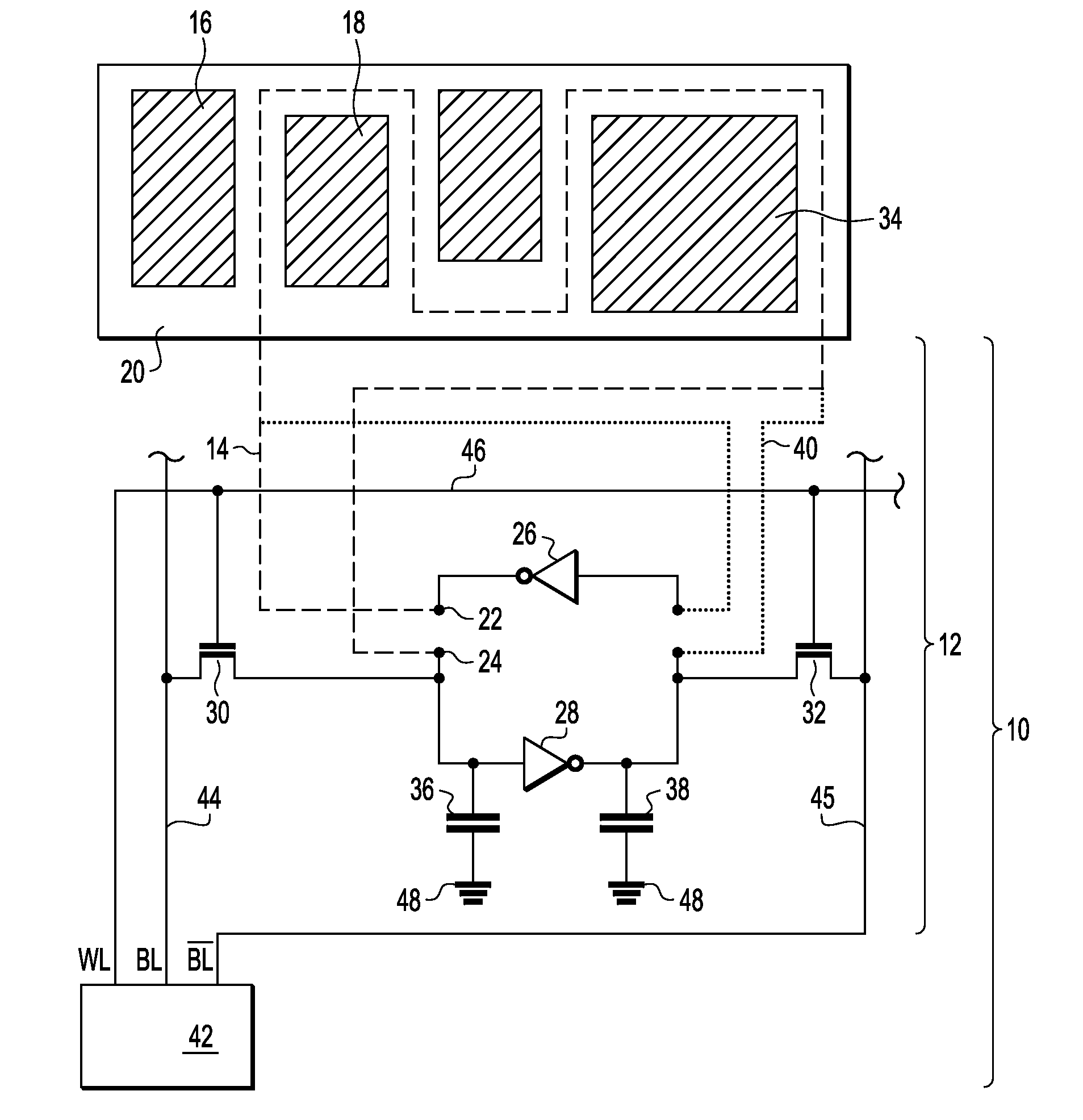 Chip damage detection device for a semiconductor integrated circuit