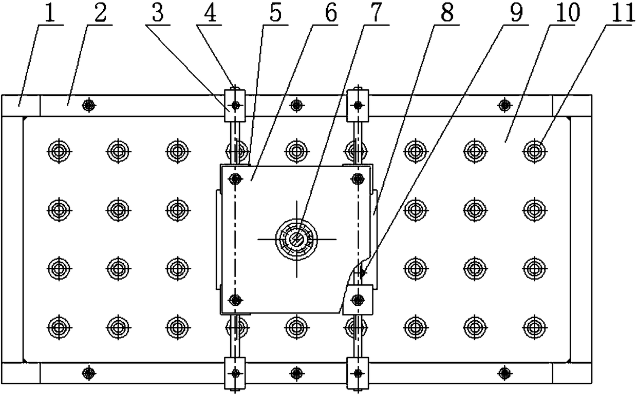 Operating platform of laser marking machine