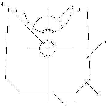 Die-casting mold for bottom angle of antenna bracket