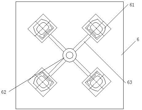 Die-casting mold for bottom angle of antenna bracket