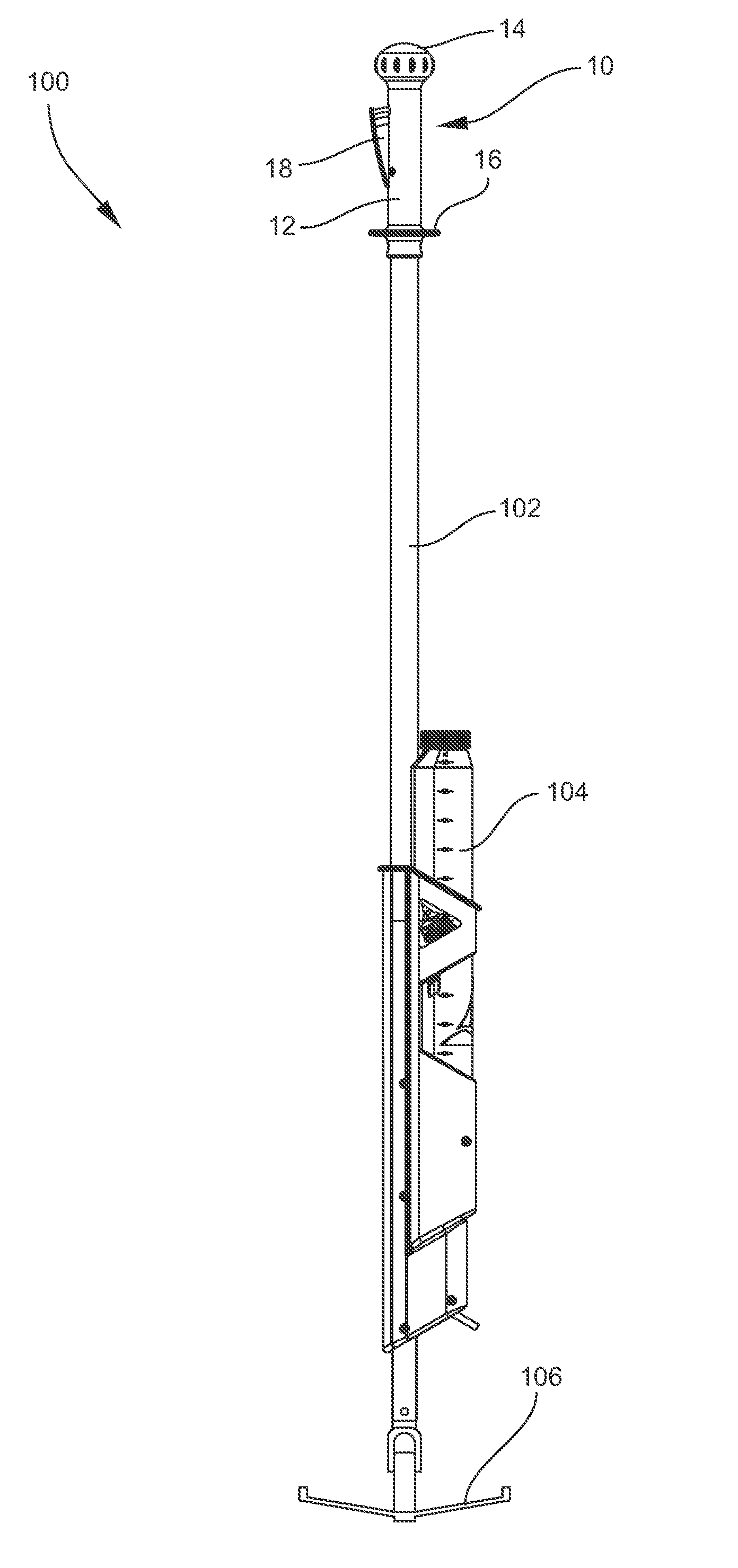 Handle apparatus and cleaning device comprising same