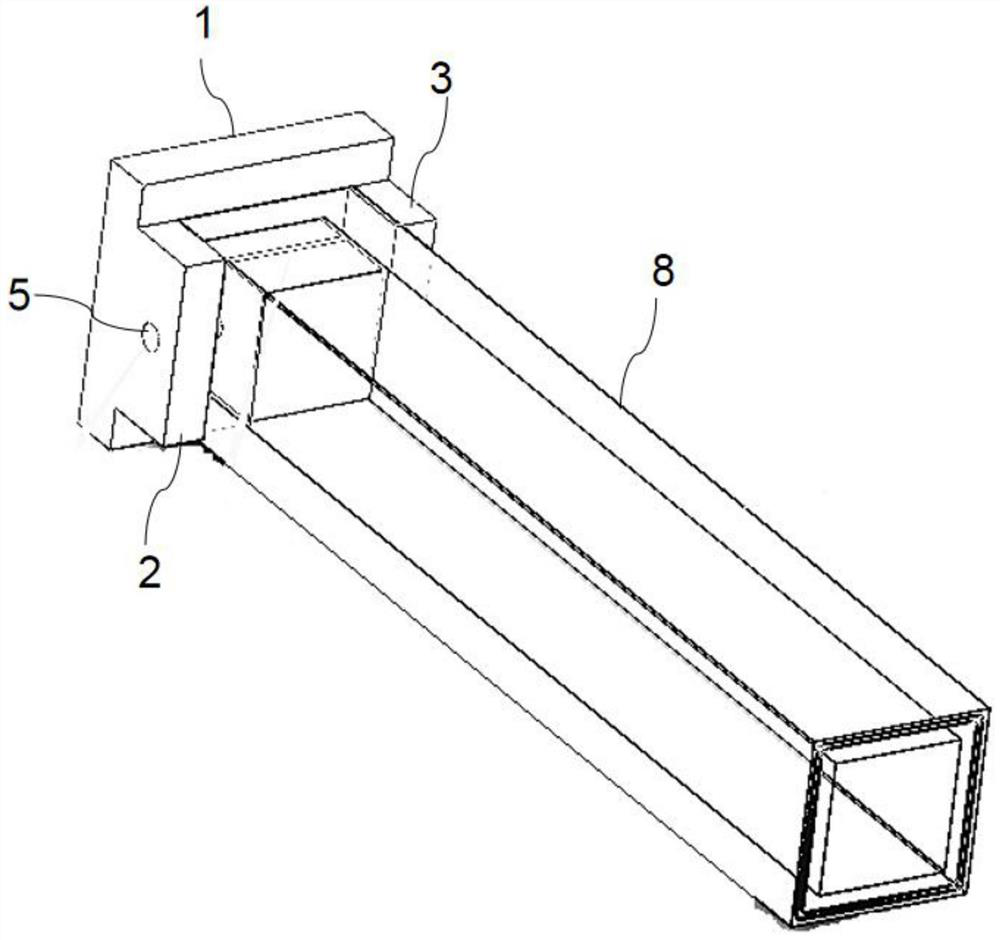 Adjustable test piece cylinder rear plate