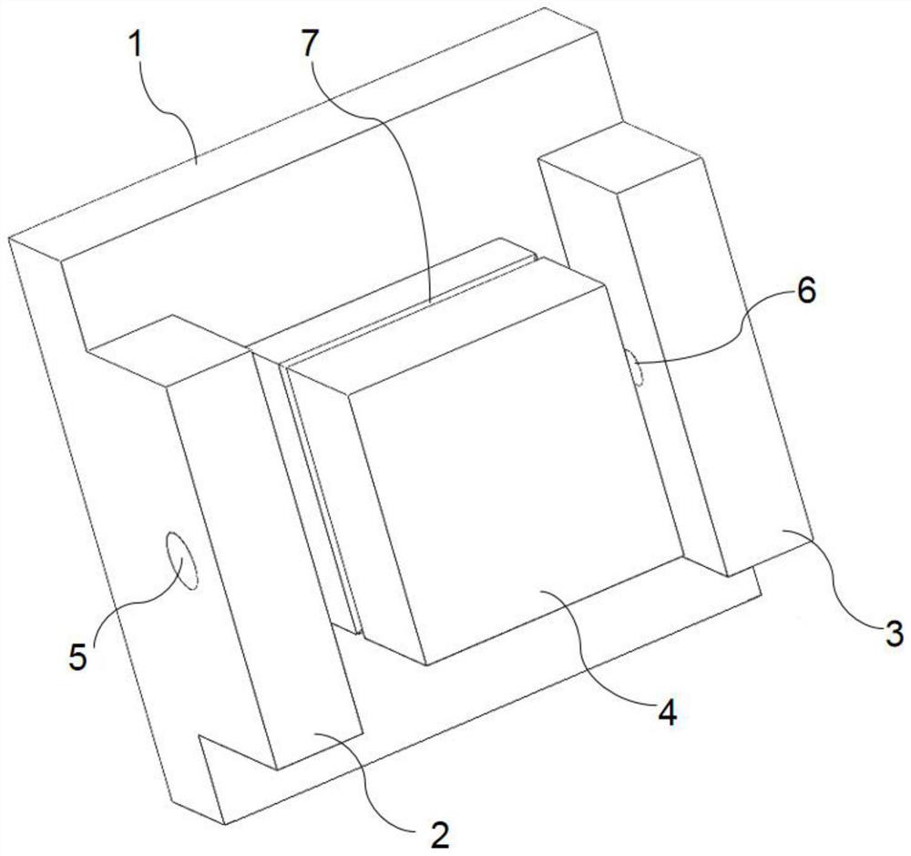 Adjustable test piece cylinder rear plate