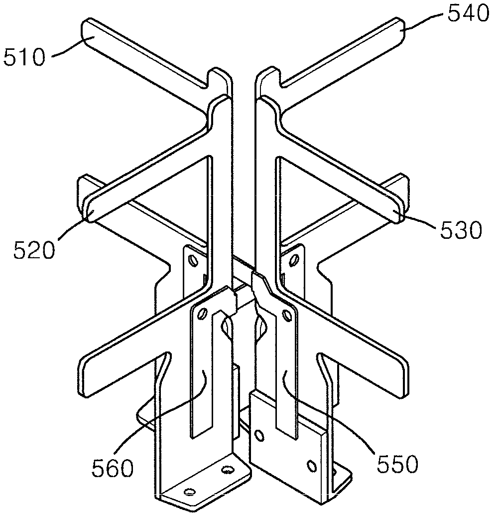 Complex elements for antenna of radio frequency repeater and dipole array circular polarization antenna using the same