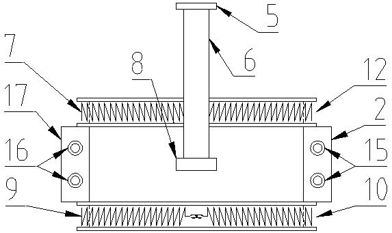 Supporting foot hoop device for power pole tower