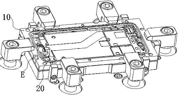 A method of processing the middle frame of mobile phone based on floating datum