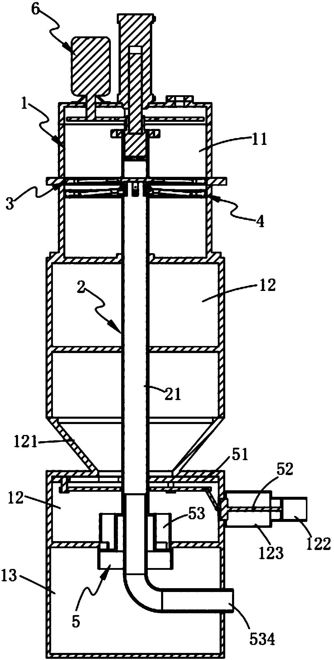 Automatic sludge processing device and method