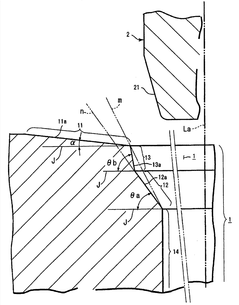 Pressing structure of shaft and shaft hole