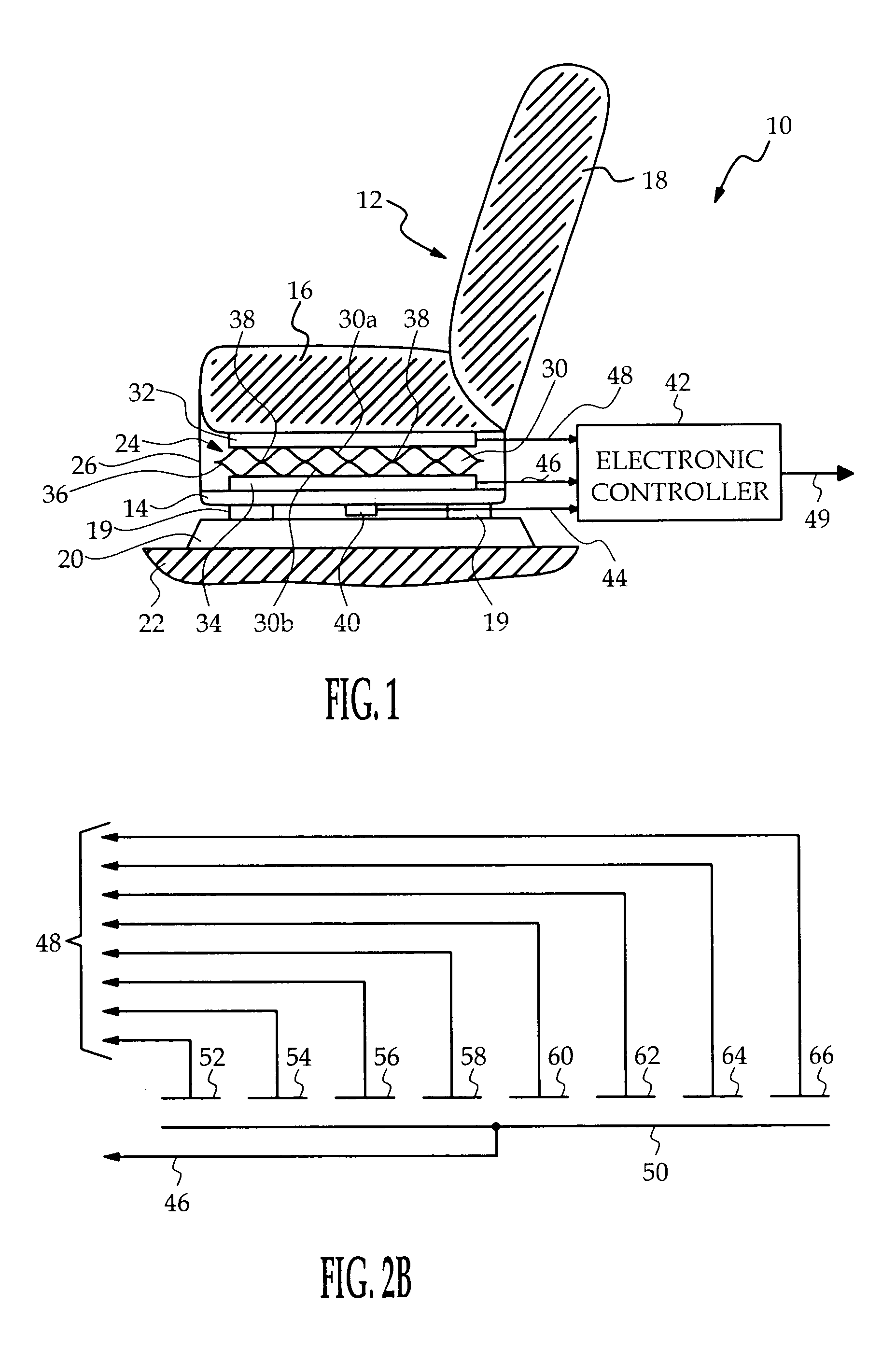 Fluid filled seat bladder with capacitive sensors for occupant classification and weight estimation