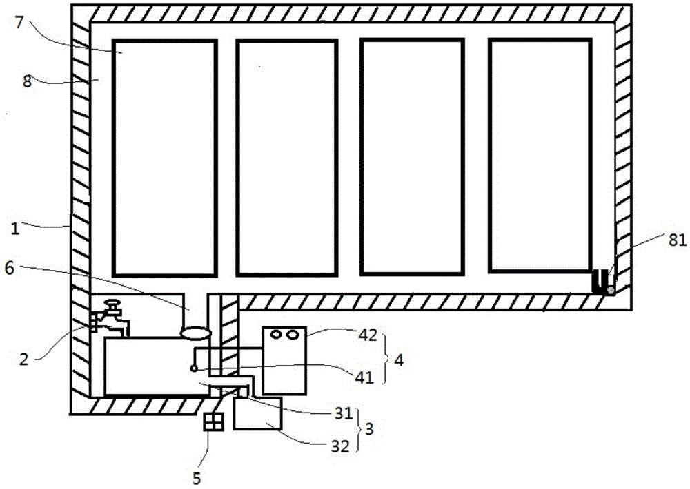 Dry crop wet damage identification device and identification method thereof