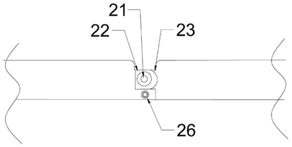 Movable traction hip joint external fixing frame