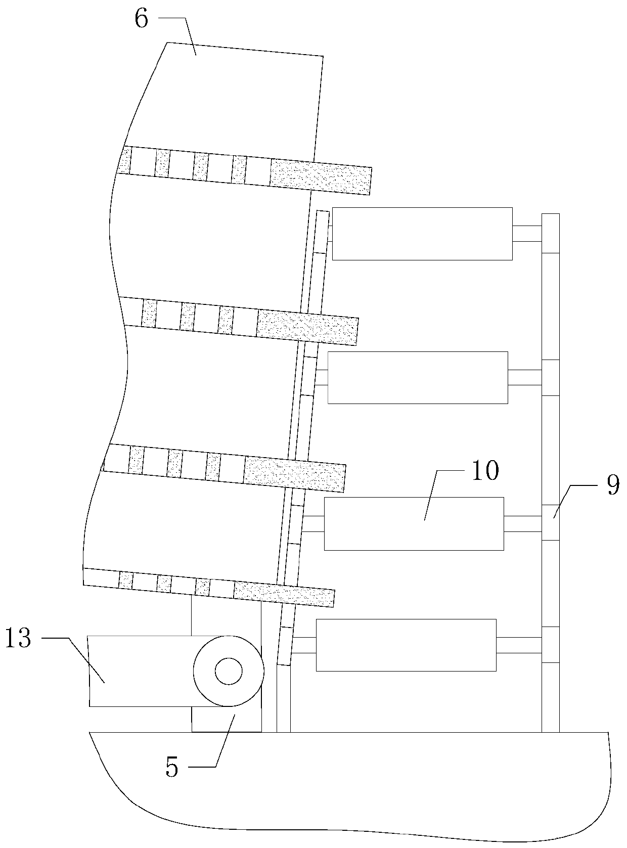 Movable type screening machine