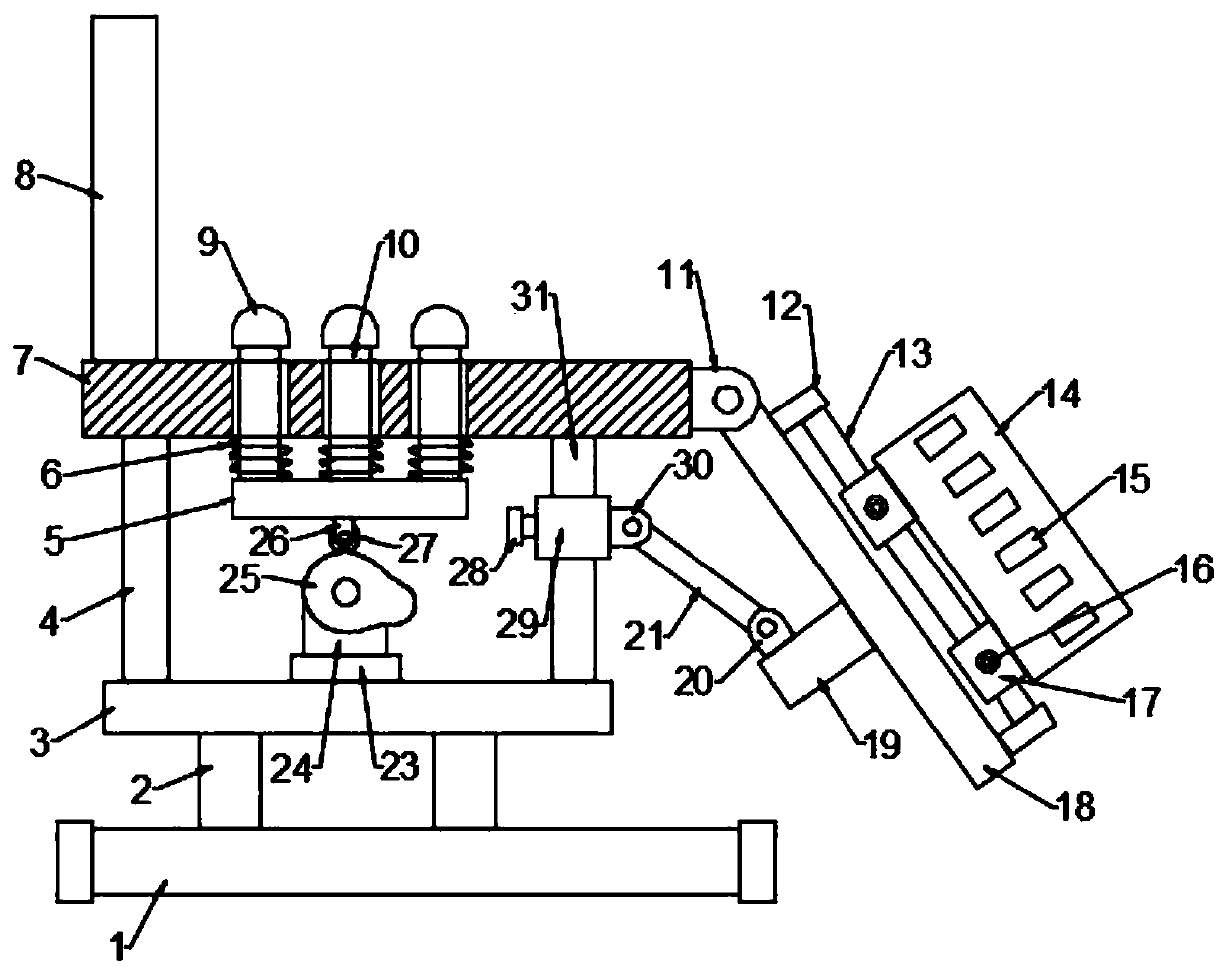 Neurology leg nursing and massage device