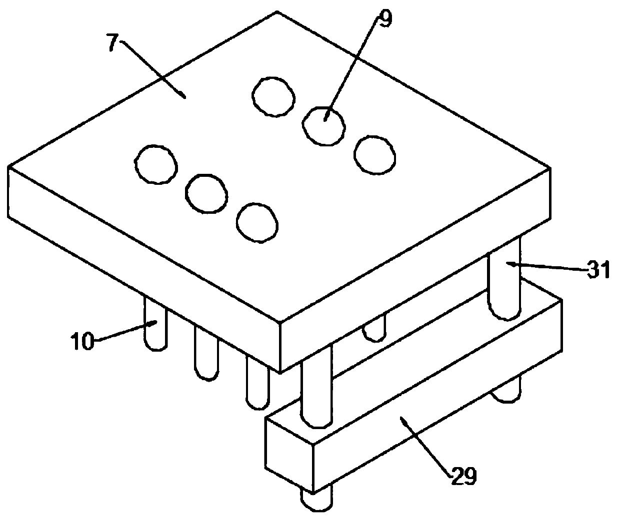 Neurology leg nursing and massage device