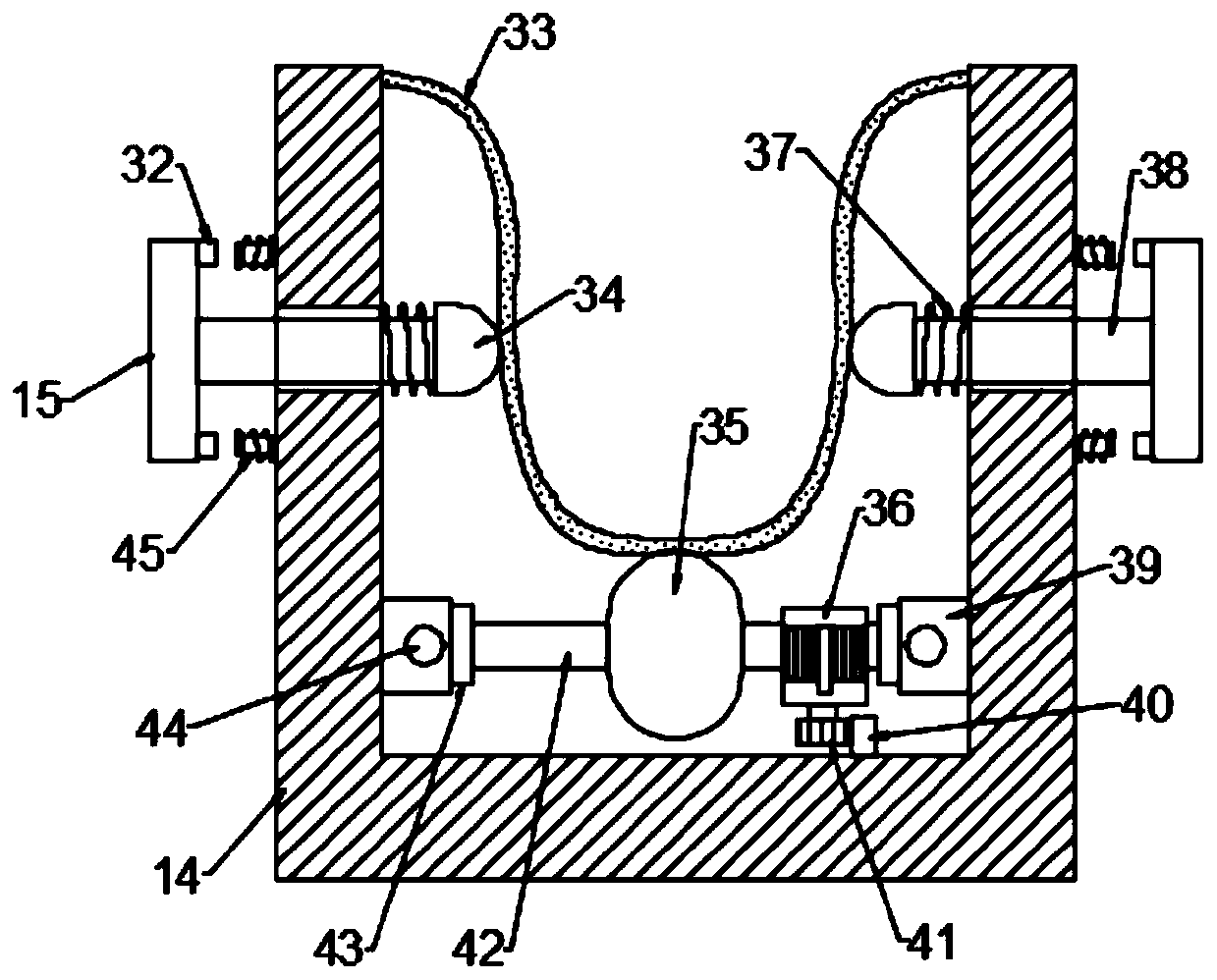 Neurology leg nursing and massage device