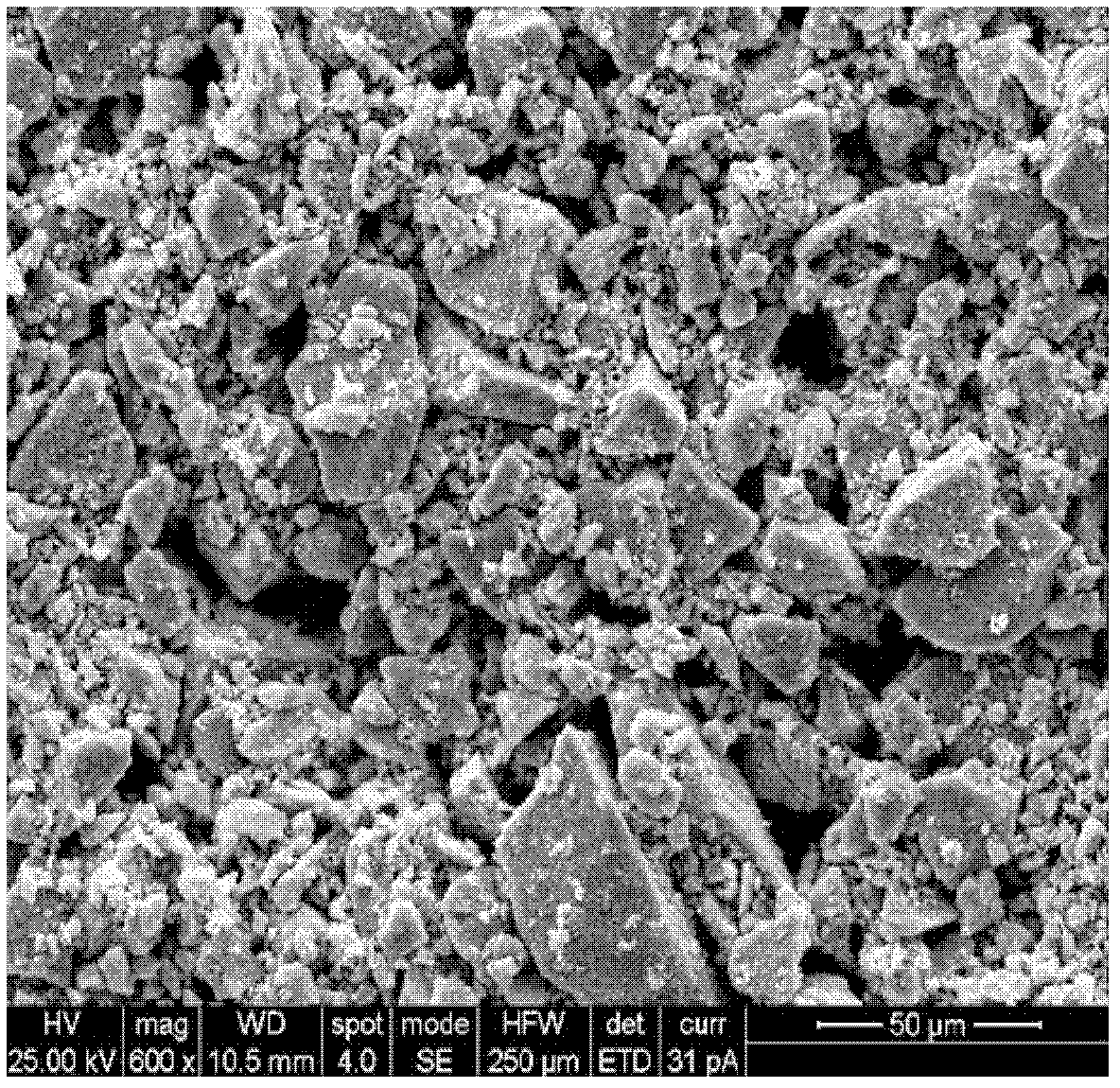 Lithium manganate material for surface treatment and preparation method thereof