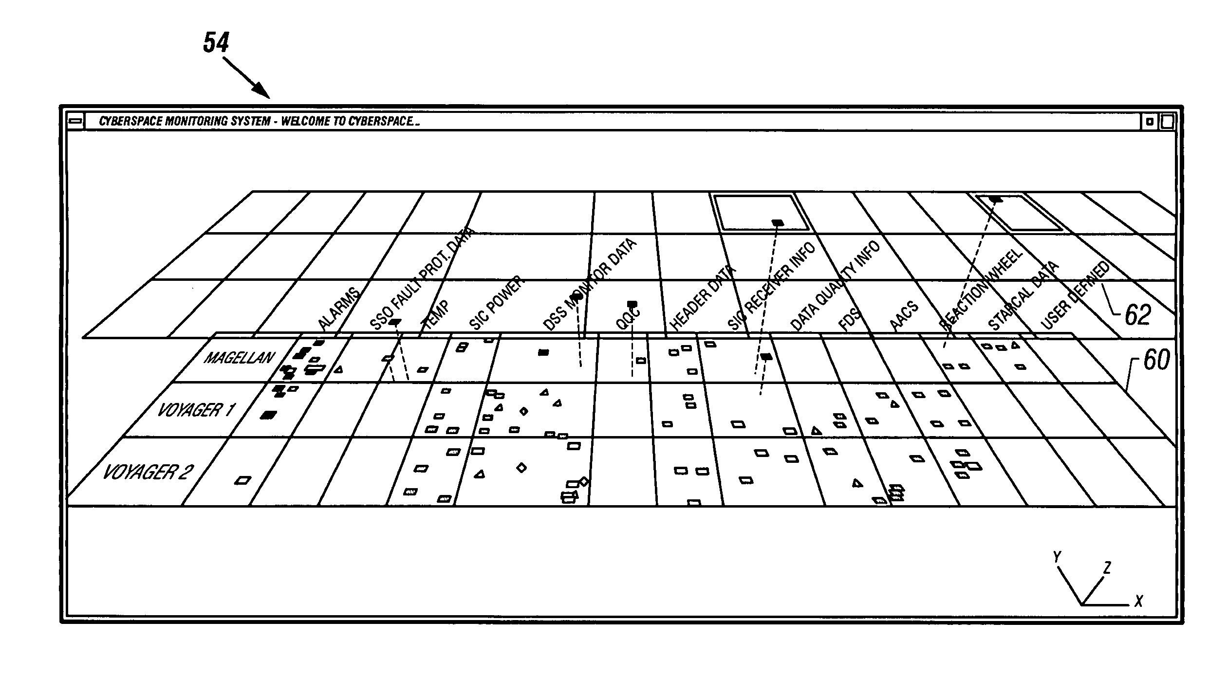 Monitoring and analysis of data in cyberspace