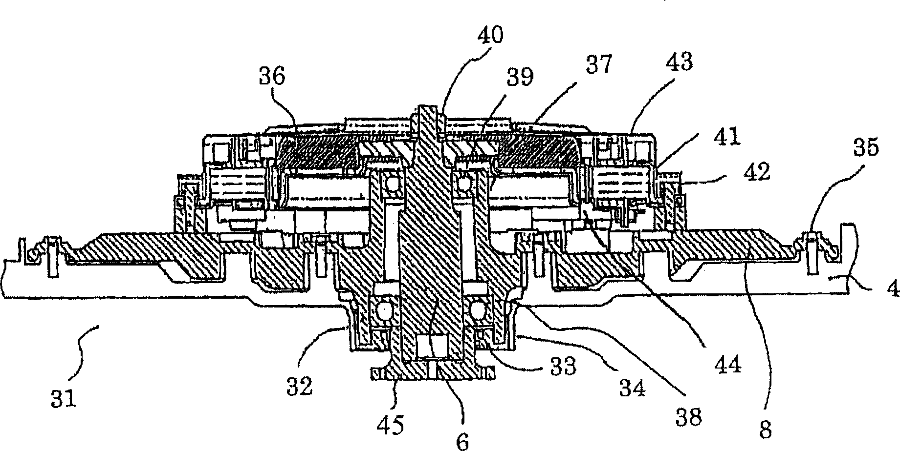 Motor for driving