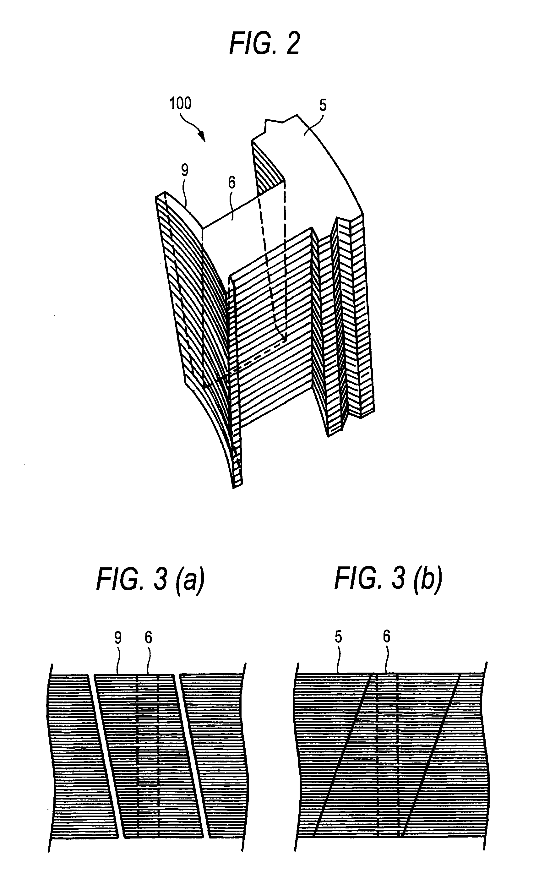 Split cores for motor stator, motor stator, permanent magnet type synchronous motor and punching method by split core punching die