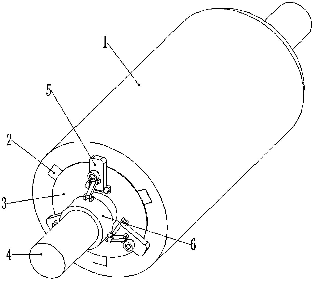 An easy-to-install combined wallpaper printing roller device