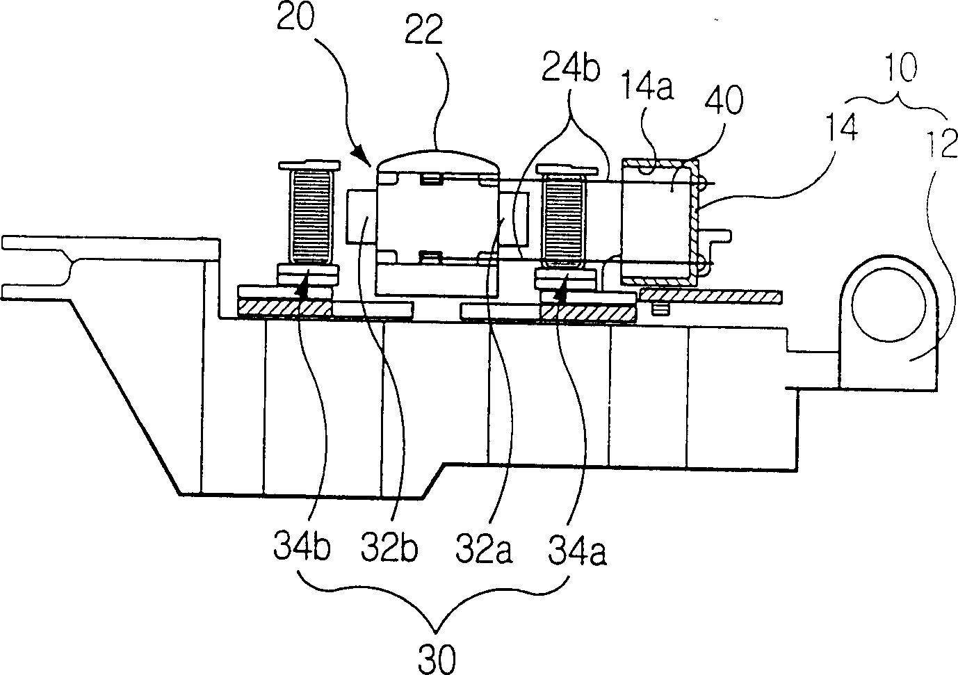 Sensing head drive