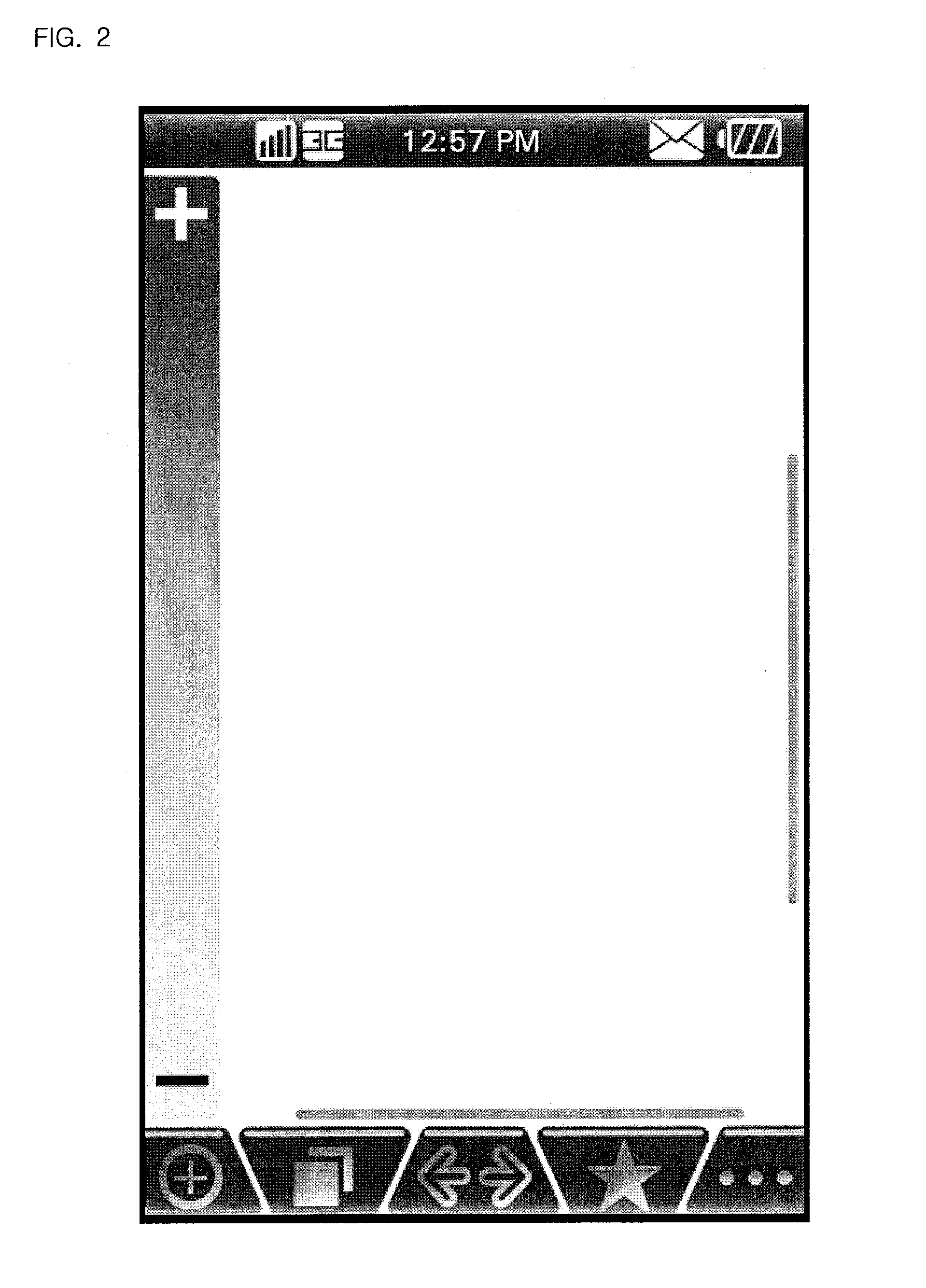 User interfacinig method using touch screen in mobile communication terminal