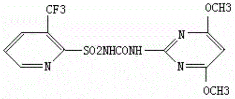 Mixed herbicide containing flazasulfuron and dithiopyr