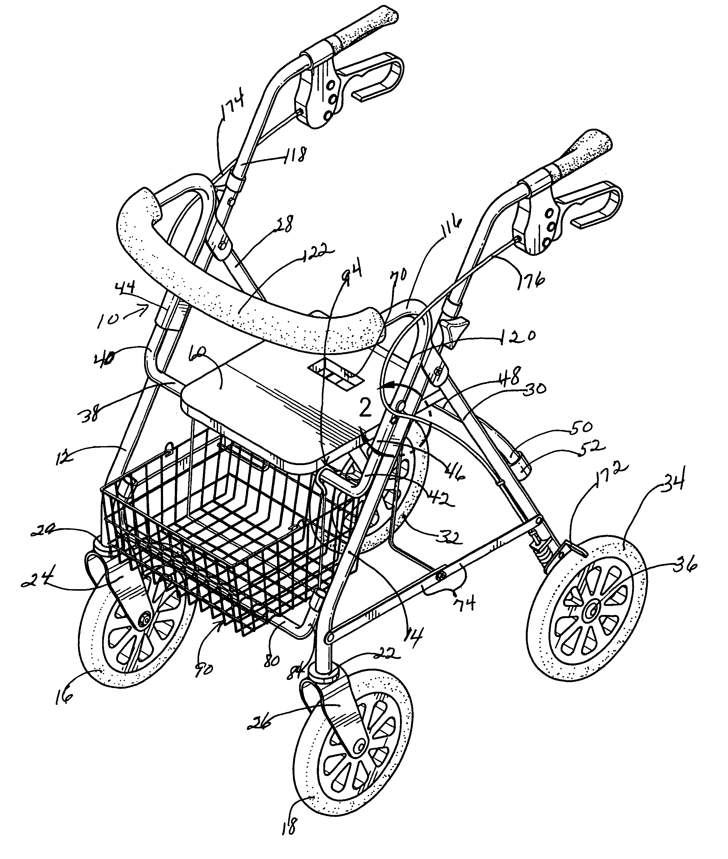 Wheeled walker