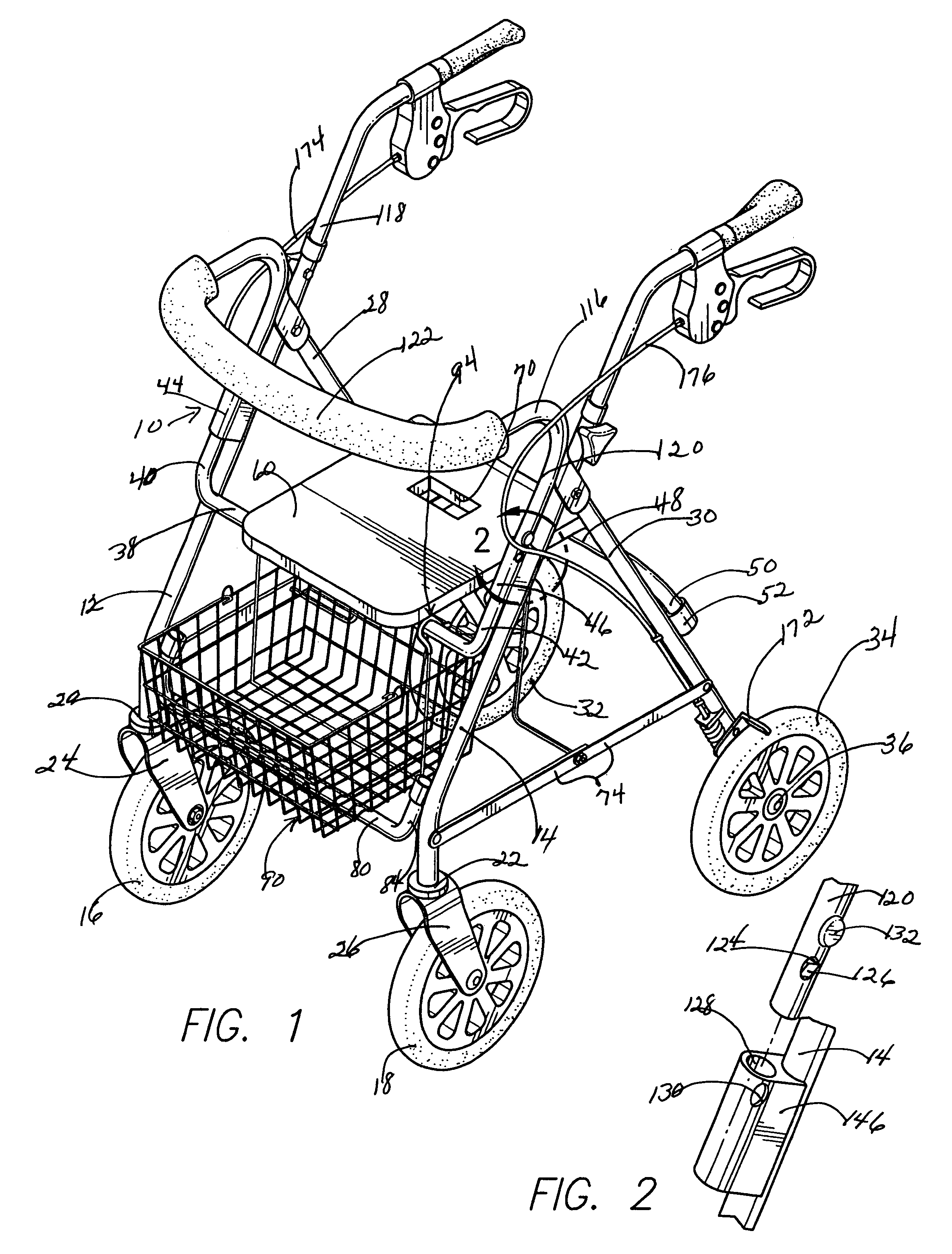 Wheeled walker