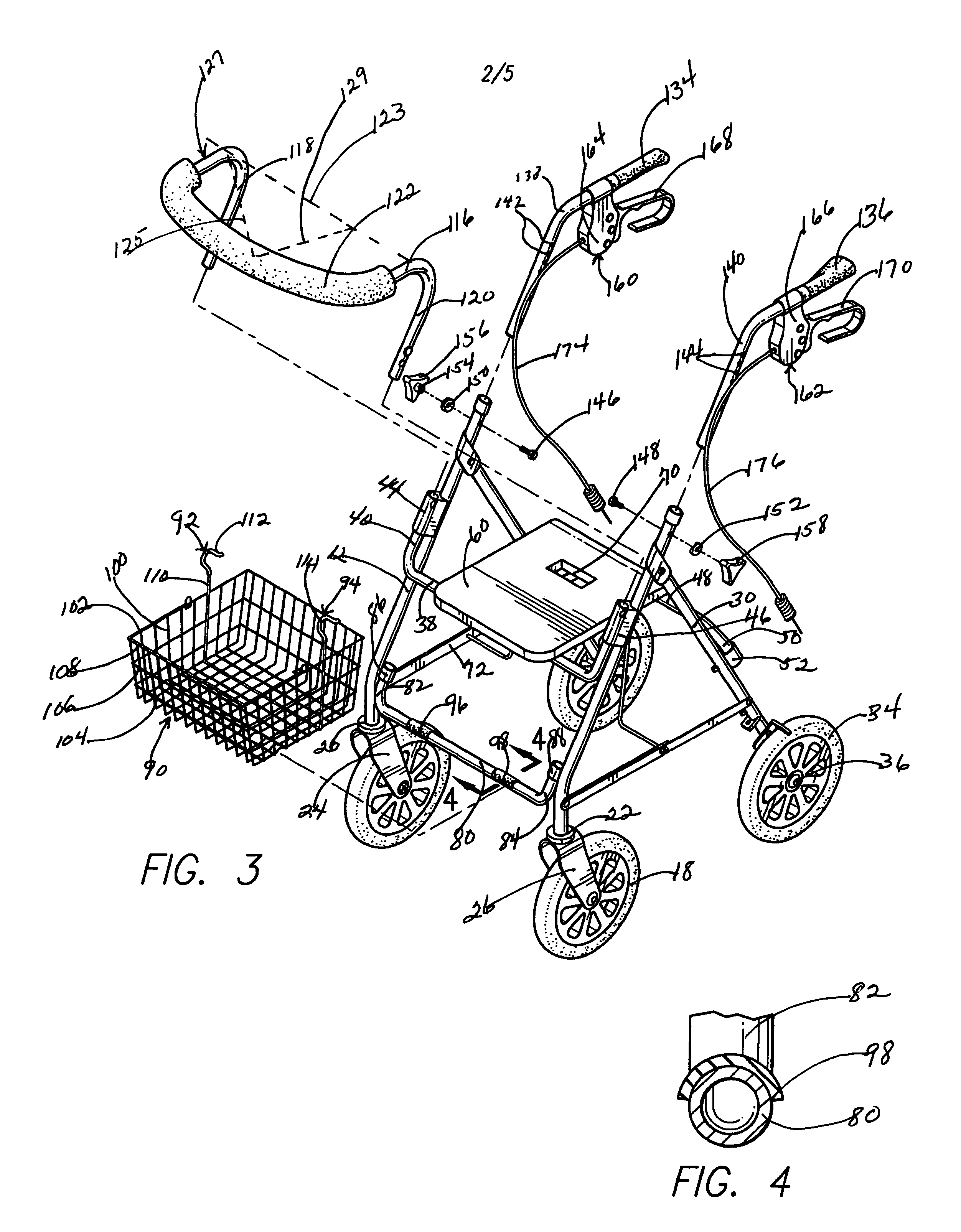 Wheeled walker