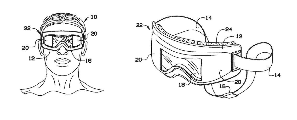 Goggles that eliminate a user's peripheral vision and enhance situational awareness while strengthening muscle memory