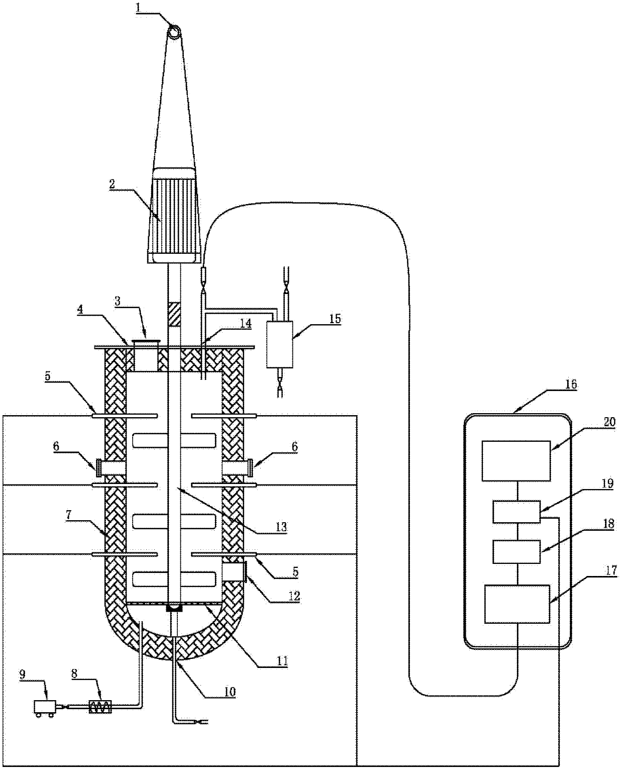 Organic waste aerobic composting test device