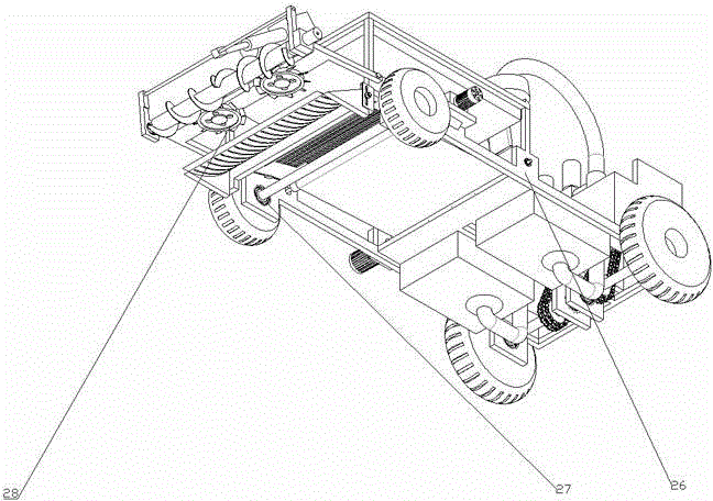 Automatic mud-flat shellfish collecting machine