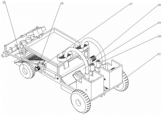 Automatic mud-flat shellfish collecting machine