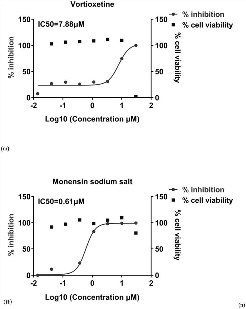 Medicine for resisting novel coronavirus SARS-CoV-2 and application thereof