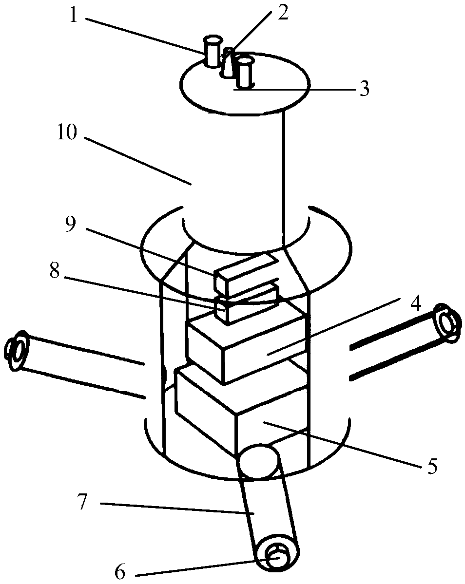 Detection method based on bottom-sinking integrated detector