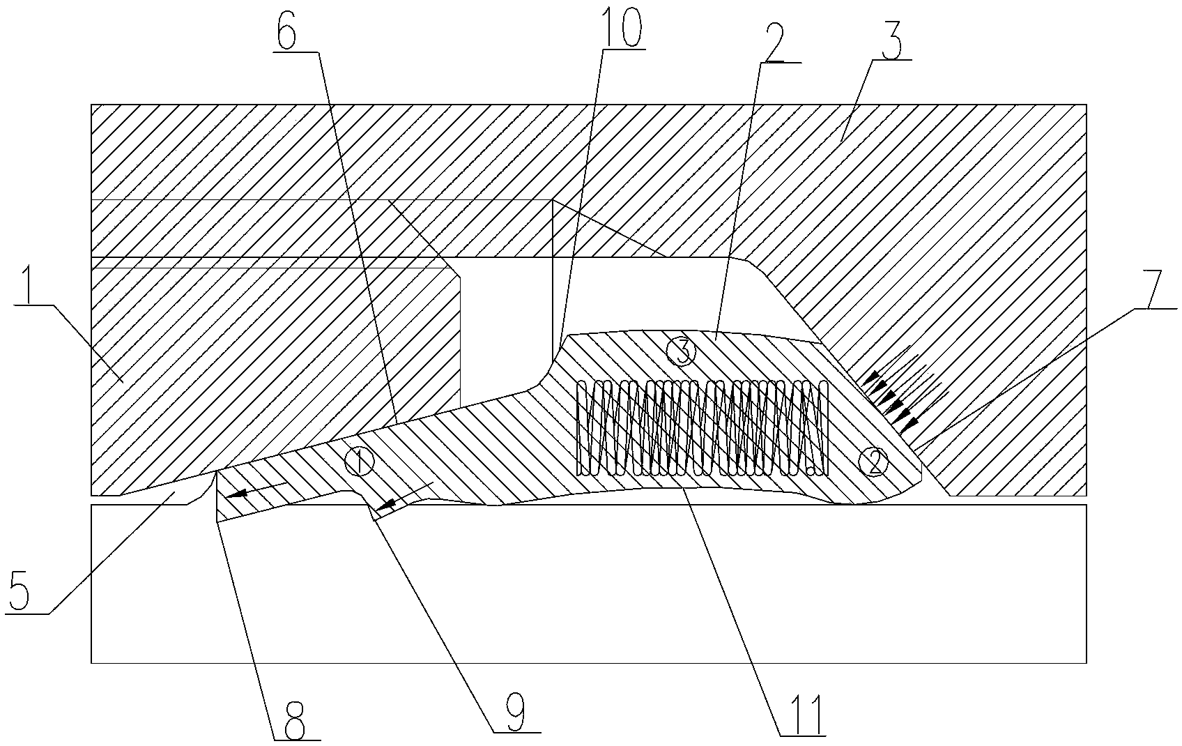 Clamping sleeve type metal sealing pipe joint and using method thereof