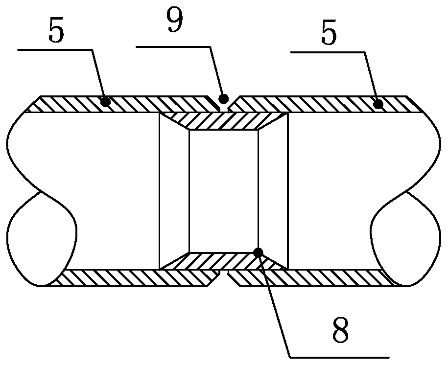 Laying method of prestressed steel cable in steel pipe body