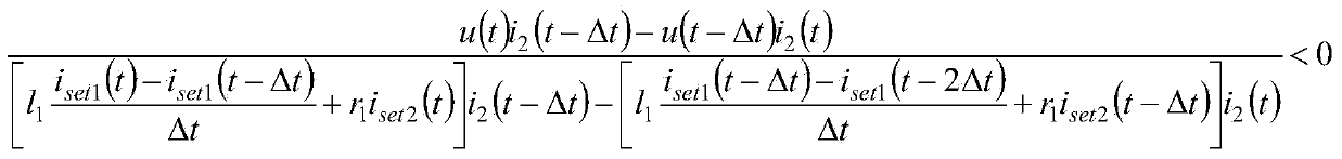 Electric transmission line single-phase earth fault direction discriminating method based on instantaneous sampled values