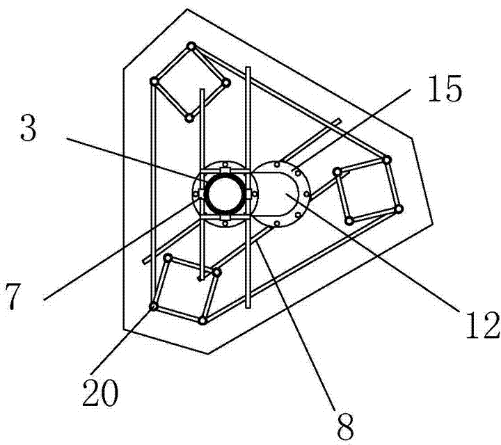 Concrete vertical conveying pouring system