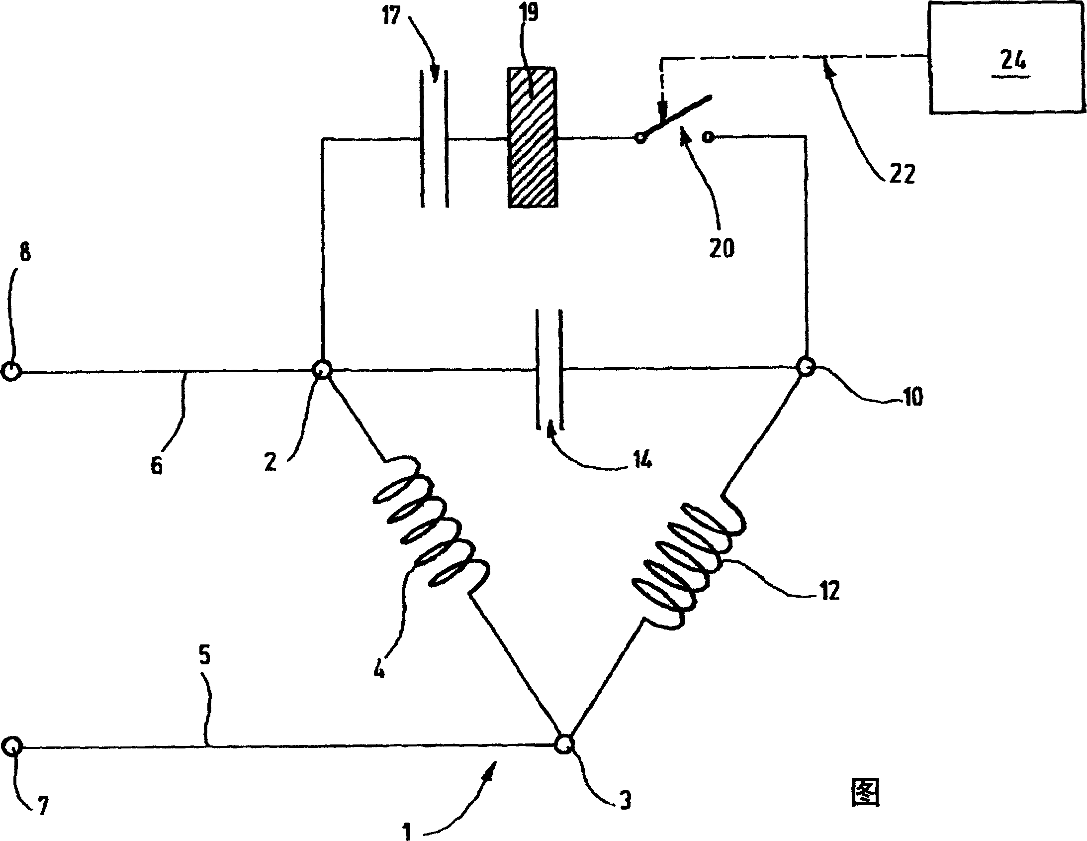 Starter for a line start electric motor